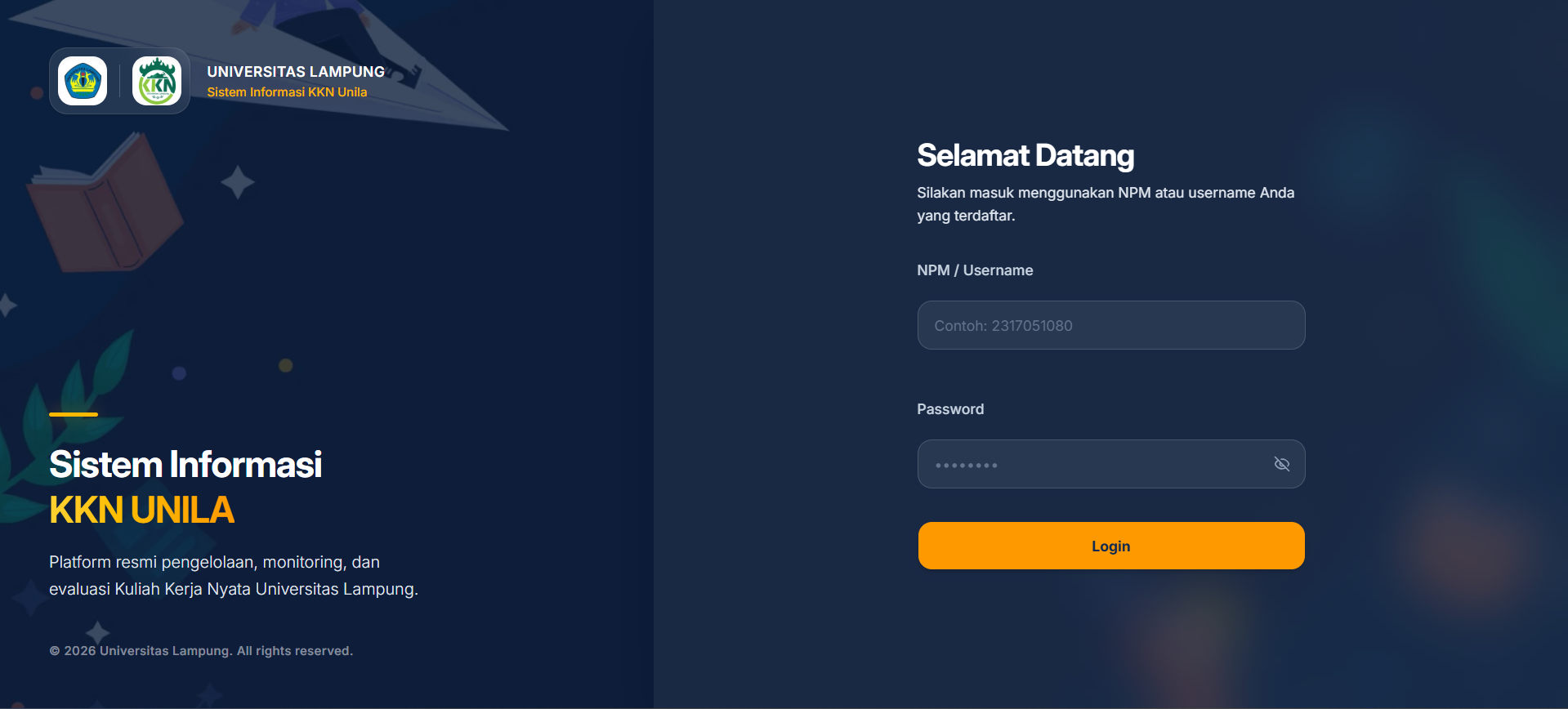 Sistem Informasi KKN Universitas Lampung